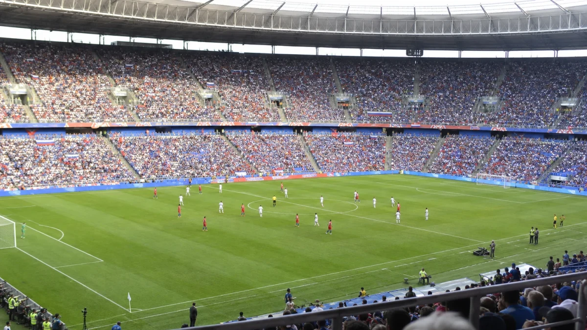 Illustrationsbild från en fotbollsarena under ett mästerskap.