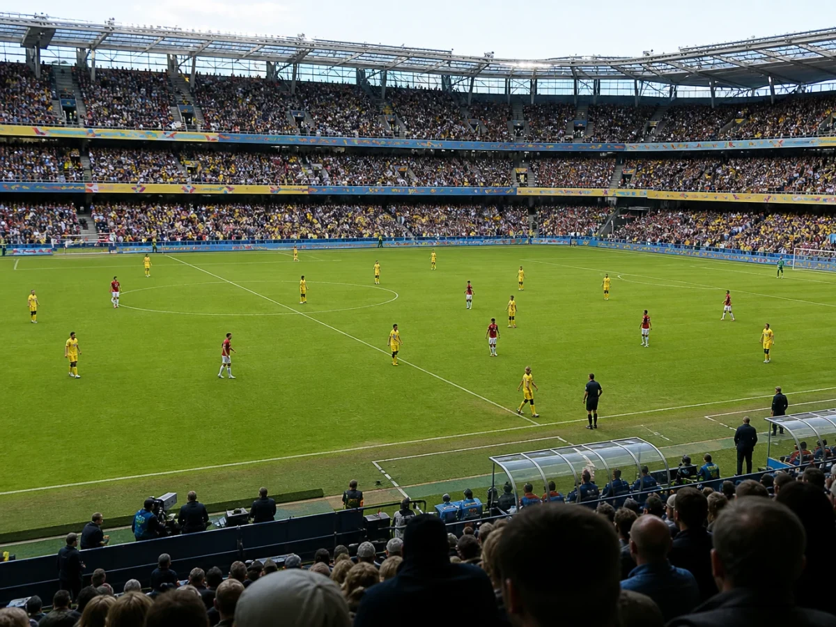 Illustrationsbild från en fotbollsarena under ett mästerskap.