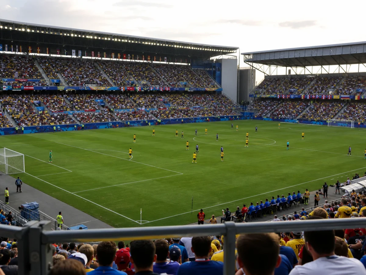 Illustrationsbild från en fotbollsarena under ett mästerskap.